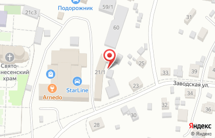 Магазин Буран на Заводской улице на карте