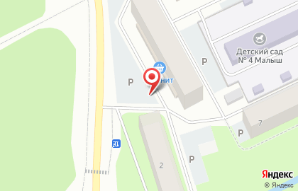 Киоск быстро питания на карте