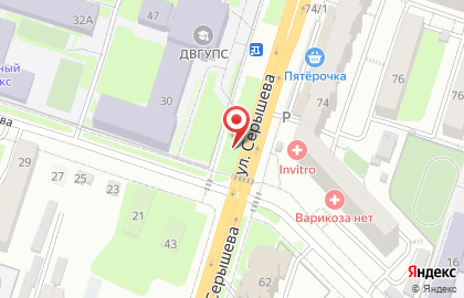 MC Hot Dog на улице Серышева на карте