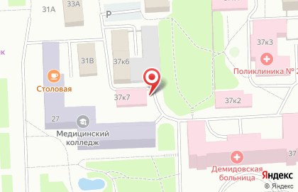 Больница Демидовская городская больница в Екатеринбурге на карте