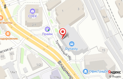 Установочный центр Вебасто на Площади Гарина-Михайловского на карте