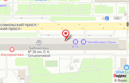 Парикмахерская Чудесница на Комсомольском проспекте на карте