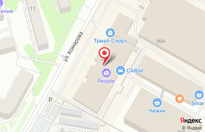 МТС на улице Комарова на карте