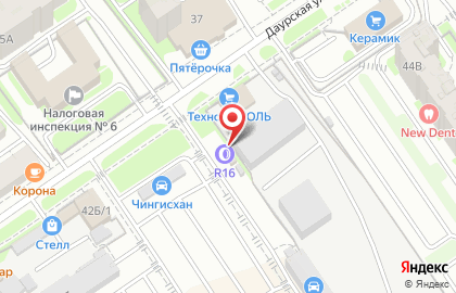 Шиномонтажная мастерская R16 в Советском районе на карте
