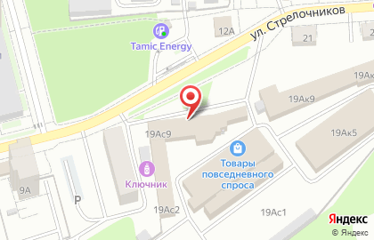 Магазин Монетка на улице Стрелочников на карте