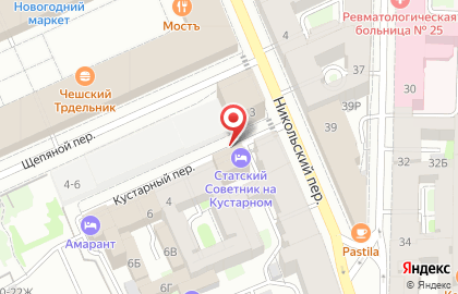 Отель и апартамент Статский Советник в Санкт-Петербурге на карте