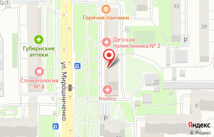 Книжно-канцелярский магазин Городской бестселлер в Октябрьском районе на карте
