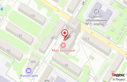 Многопрофильный медицинский центр мир Здоровья на улице Софьи Перовской на карте