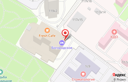 Гостиница Богородское на карте