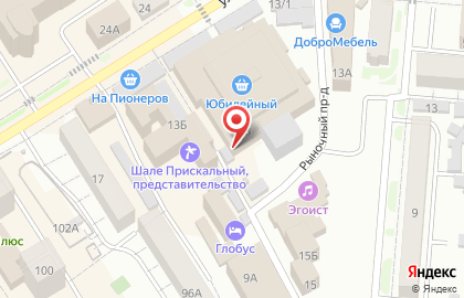 Магазин табачной продукции в Октябрьском районе на карте