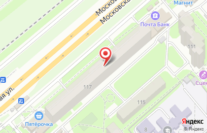 Книжный клуб 36.6 на Московской улице на карте