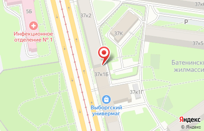 Катод на Лесной на карте