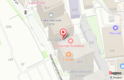 Пиццерия Папа Джонс на Новодмитровской улице на карте