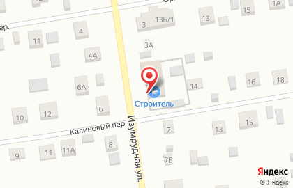 Магазин Строитель на Изумрудной улице на карте