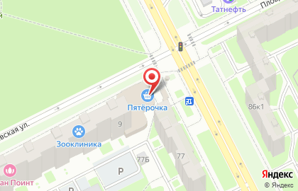 Супермаркет Пятёрочка в Санкт-Петербурге на карте