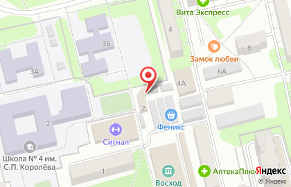 Магазин хлебобулочных изделий в 4-м квартале на карте