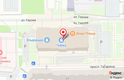 Детский игровой центр Легород в ТЦ Чайка на карте