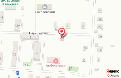 Продовольственный магазин Теремок на Парковой улице на карте
