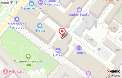 Центр адвокатов по уголовным делам на Ораниенбаумской улице на карте