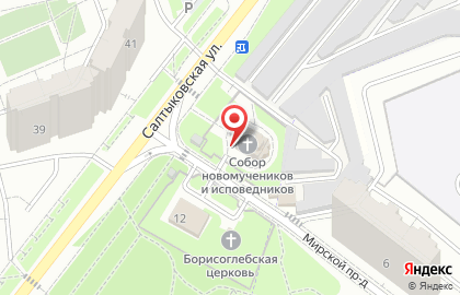 Храм Собора Новомучеников и Исповедников на карте