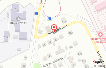 Почтовое отделение №12 в Янтарном переулке на карте
