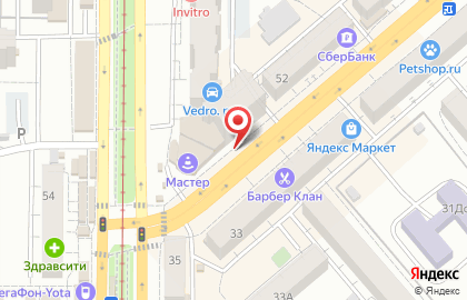 Микрокредитная компания РосДеньги в Заводском районе на карте