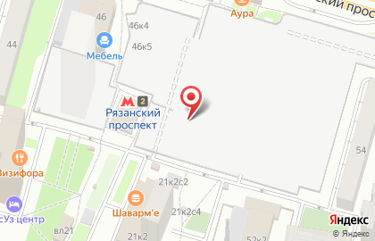 ОАО Банкомат, Банк Российский Кредит на Рязанском проспекте на карте