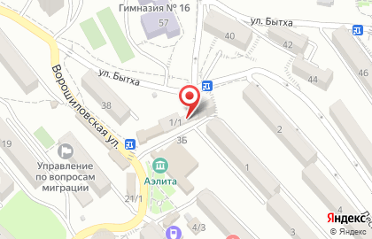 Торговая фирма на Ворошиловской улице на карте