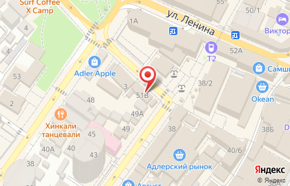 Карат в Сочи на карте