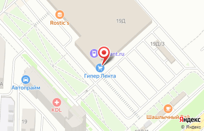 Ресторан быстрого питания KFC на Ястынской улице на карте