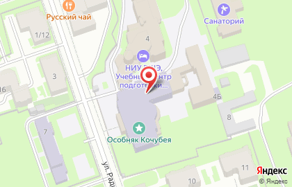 Гостиничный комплекс на улице Радищева на карте