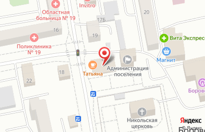 Телекоммуникационная компания МТС в Боровском проезде в Ленинградской на карте