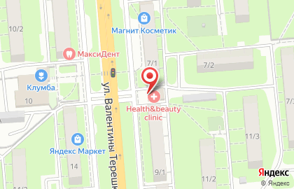 Дуэт-трэвел на улице Валентины Терешковой на карте