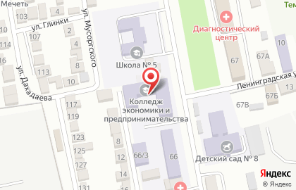 Колледж экономики и предпринимательства на карте