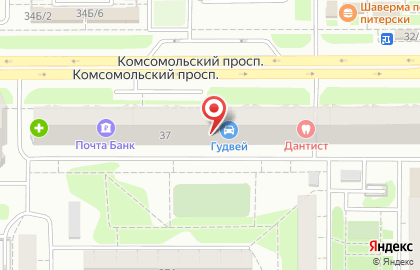 Магазин Красное & Белое на Комсомольском проспекте, 37 на карте