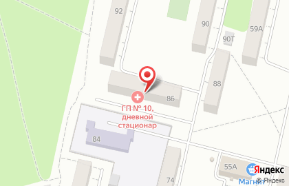 Городская больница №10 Дневной стационар на улице 30 лет Победы на карте