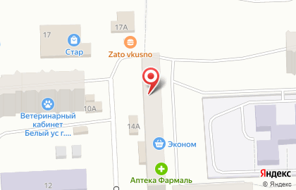 Пивная карта бар и магазин разливного пива на Октябрьской улице на карте