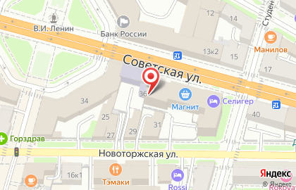 Дума на Советской улице на карте