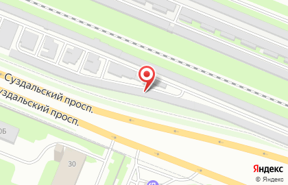Автолюбитель на Суздальском проспекте на карте