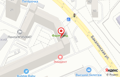Клиника стоматологии и косметологии Отличный доктор.рф на Бакалинской улице на карте