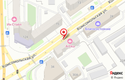 Галактика на Комсомольской на карте