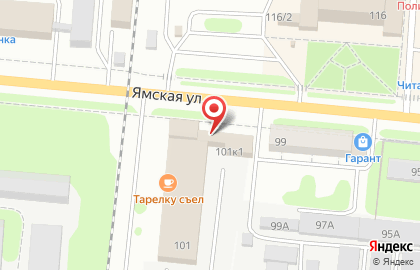 Сеть цветочных салонов Акация на Ямской улице на карте