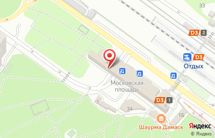 Отделение службы доставки Boxberry на Московской площади на карте