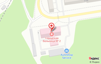 Городская больница город Первоуральск на улице Емлина, 22 на карте