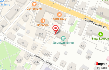 Художественная галерея Выставочный зал союза художников на карте