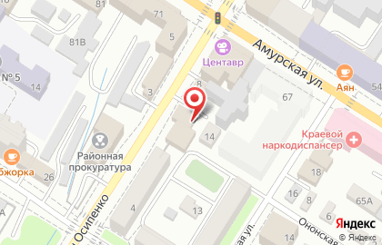 Автошкола ДОСААФ России на улице Полины Осипенко на карте