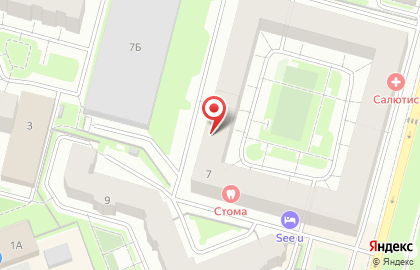 Служба доставки питьевой воды Серебряная Роса на улице Батюшкова на карте