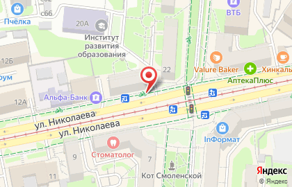 Банкомат Промсвязьбанк, Смоленский филиал на улице Николаева на карте