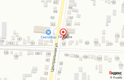Агентство недвижимости и права на Центральной на карте