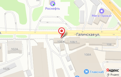 Магазин автотоваров Автоком на Галичской улице на карте